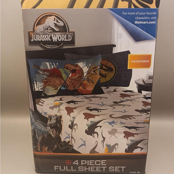 Jurassic World Other - Jurassic World Dinosaur Microfiber Sheet Set - Multicolor